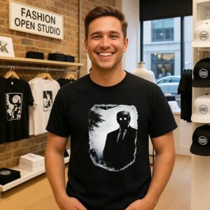 Dark Shadow Figure Mysterious Silhouette Trump T-Shirt