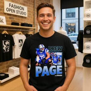 Drew Page Offensive Lineman Indiana State Basketball Graphic T-Shirt