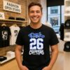 Duke Blue Devils NCAA Basketball Acc Champions 2026 Player Signature T-Shirt