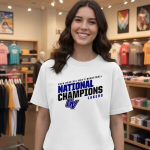Gvsu Men’s Basketball Back 2 Back National Champions 2026 T-Shirt