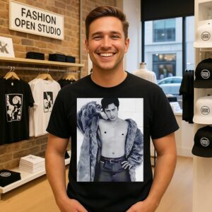 Hudson Williams Fur Coat T-Shirt And