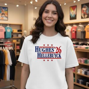 Hughes And Hellebuyck ’26 Team USA Champions T-Shirt