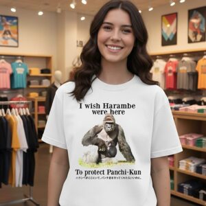 I Wish Harambe Were Here To Protect Panchi-Kun T-Shirt