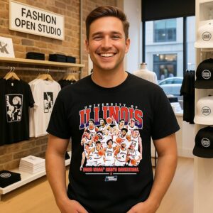 Illinois Men’s Basketball NCAA March Madness 2026 Team Collage T-Shirt