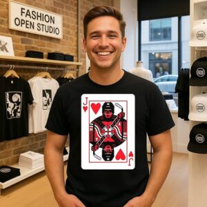 Jack Hughes Jack Of Hearts Card T-Shirt