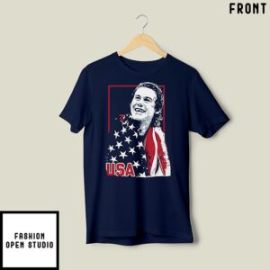 Jack Hughes USA Gold Hockey T-Shirt