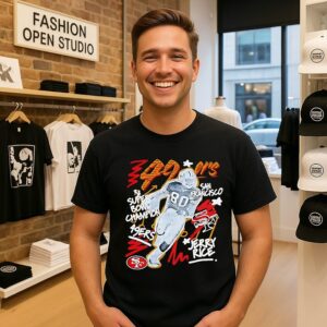 Jerry Rice San Francisco 49ers Chalked Up Player Paint T-Shirt