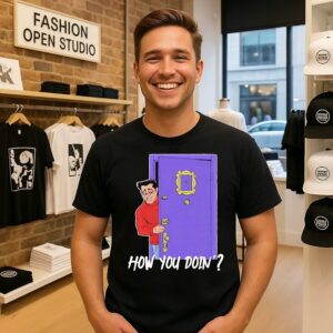 Joey Tribbiani How You Doin Cartoon T-Shirt