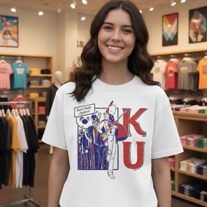 Kansas University Rock Chalk Jayhawk Marching Band Vintage T-Shirt