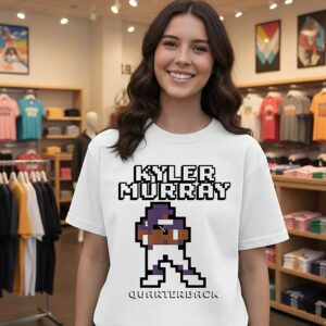 Kyler Murray Minnesota Vikings NFL Retro Baller Pixel Art T-Shirt
