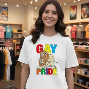Lion Gay Pride Lgbtq T-Shirt