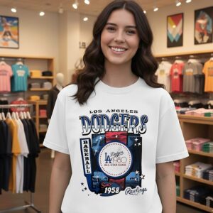 Los Angeles Dodgers All Star Game Cooperstown Rawlings Poster Vintage T-Shirt