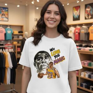 Los Angeles Lakers Magic Johnson We Love You Magic T-Shirt