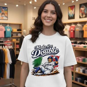 Make It A Double Italia Baseball T-Shirt