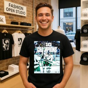 Michigan State Spartans 2026 Big Ten Ice Hockey Regular Season Champions 3-Peat T-Shirt