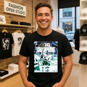 Michigan State Spartans Ice Hockey 2026 B1g Men’s Hockey Regular Season Champs Back To Back T-Shirt