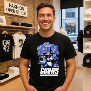New York Giants Cam Skattebo Triple Pic T-Shirt