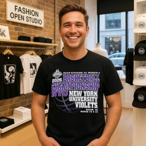 New York University Violets 2026 NCAA Division Iii Women’s Basketball Championship T-Shirt