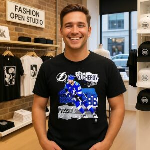 Nikita Kucherov Tampa Bay Lightning Fresh Ice Signature T-Shirt
