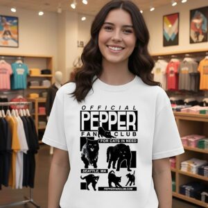Official Pepper Fan Club For Cats In Need T-Shirt