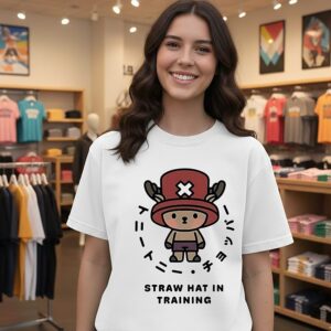 One Piece Chopper Straw Hat In Training Anime Character T-Shirt