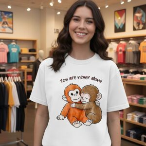 Punch The Monkey You Are Never Alone T-Shirt