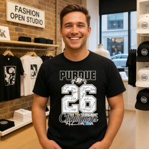 Purdue Boilermakers 2026 Big Ten Tournament Champions 27-8 Signatures T-Shirt