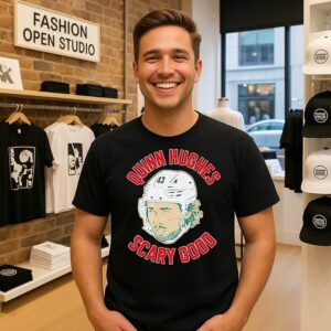 Quinn Hughes Scary Good Minnesota Hockey T-Shirt