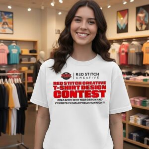Red Stitch Creative T-Shirt Design Contest T-Shirt