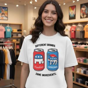 Republican Democrat Different Brands Same Ingredients T-Shirt