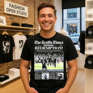 Seahawks Super Bowl Lx Champions The Seattle Times Cover T-Shirt