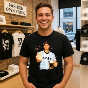Shohei Ohtani Japanese Baseball Team Middle Finger T-Shirt