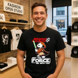 Snoopy Advance Auto Parts And Shop May The Force Be With You T-Shirt