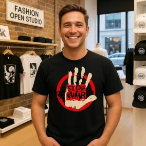 Stop War Hand Vintage T-Shirt