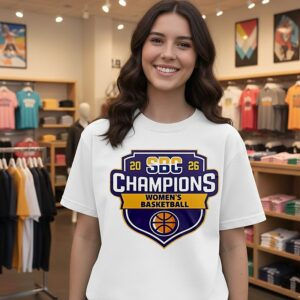 Sun Belt Conference Ncaaw Women’s Basketball Champions 2026 Logo T-Shirt