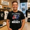Team USA World Champions Just A Deadhead Who Loves Hockey Grateful Bears T-Shirt