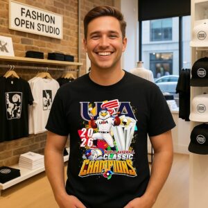 Team Usa’s 2026 World Baseball Classic Champions Mascot T-Shirt