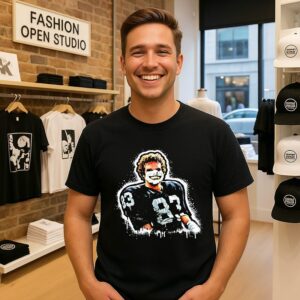 Ted Hendricks New England Patriots NFL Mad Stork Graffiti T-Shirt