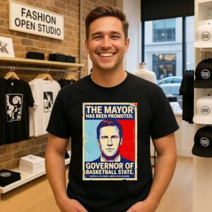 The Mayor Has Been Promoted Governor Of Basketball State Nebraska Cornhuskers T-Shirt