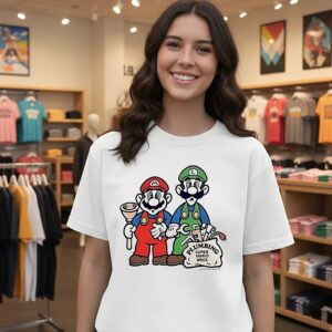 The Tonight Show Charlie Day Nintendo Super Mario T-Shirt