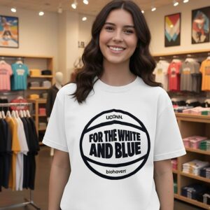 Uconn For The White And Blue T-Shirt