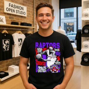 Vince Carter Toronto Raptors Chalked Up Player Paint T-Shirt