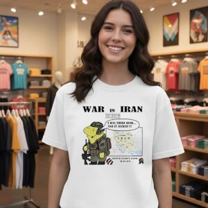 War In Iran 2026 I Was There Dude It Sucked Cartoon T-Shirt