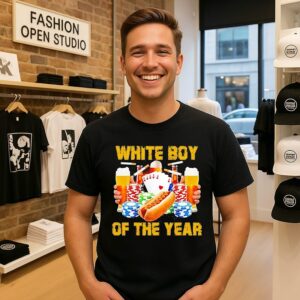 White Boy Of The Year Eating Gambling And Entertainment T-Shirt