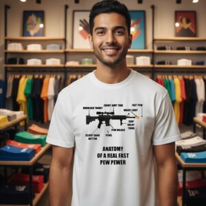 Anatomy Of A Real Fast Pew Pewer Rifle Gun T-Shirt