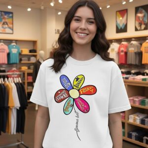 Banana Ball Daisy Game Day Floral T-Shirt