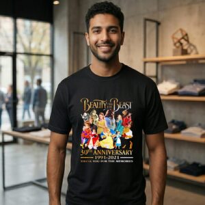 Beauty And The Beast 30th Anniversary 1991-2021 Thank You For The Memories T-Shirt