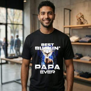 Best Buckin’ Papa Ever Hunting T-Shirt