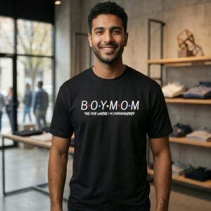 Boy Mom The One Where I’m Outnumbered T-Shirt