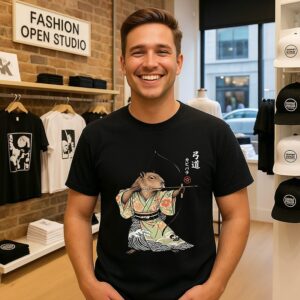 Capybara Archery Samurai Kyudo Japanese Animal T-Shirt